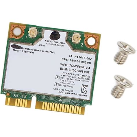 Carte Wifi Mini Pcie Adaptateur Wifi Pcie Carte Réseau 7260Hmw 300