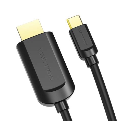 Vention Hdmi K Usb Tipo C Cabo Conversor Hdmi Macho M Preto