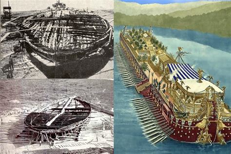 Emperor Caligula’s Lake Nemi ships, 1 century AD (and a recreation ...