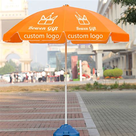 Wholesale Custom China Commercial Printed Beach Sunshade Umbrellas