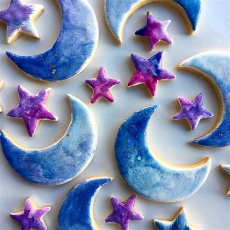 Pin By Bozhena On НГ Moon Cookies Cookie Decorating Monster Cookies