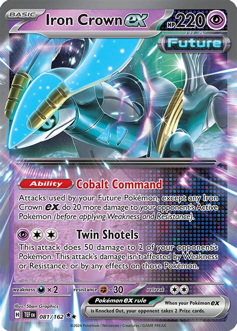 Iron Crown Ex Temporal Forces Pokemon Card Pikawiz