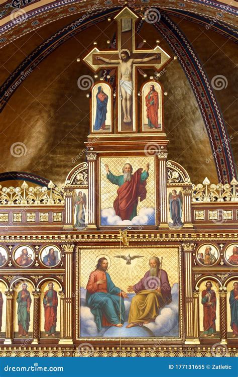 Detail of Iconostasis in Greek Catholic Co-cathedral of Saints Cyril ...