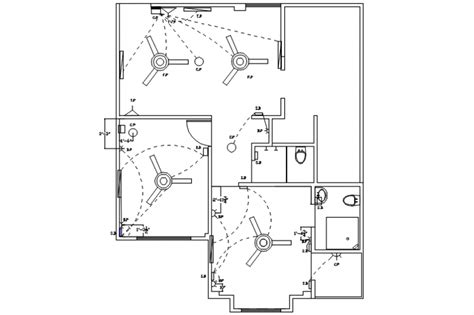 Electrical Layout Plan Of House Floor Design AutoCAD File - Cadbull