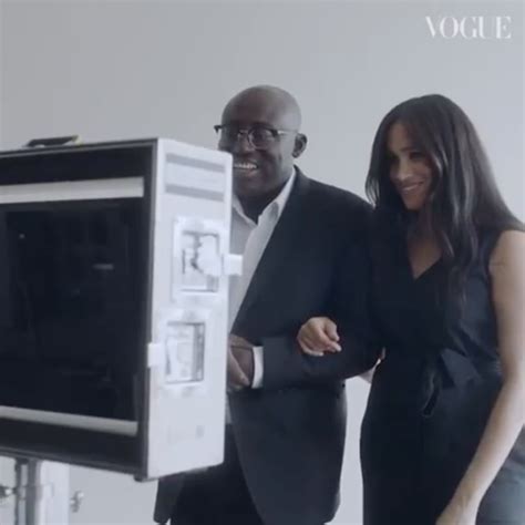 Meghan Markle Black Everlane Jumpsuit At British Vogue Shoot Popsugar Fashion