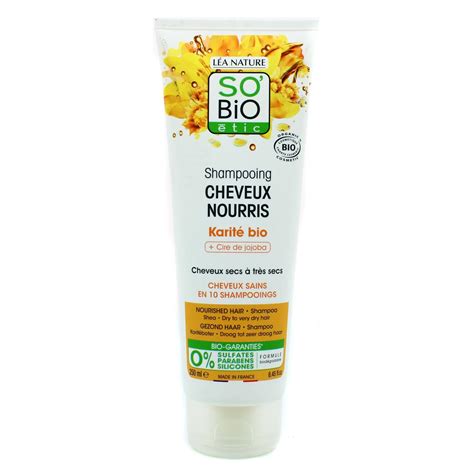 Acheter SO BiO étic Shampooing Bio cheveux nourris au karité Ecocert