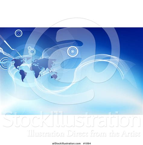 Vector Illustration Of A Corporate Global Business Background With A