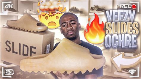 Yeezy Slides Ochre Unboxing Review Youtube