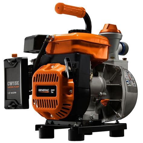 Generac 3 HP 1.5 in. Gas Powered Clean Water Pump with Hose Kit-6821 - The Home Depot