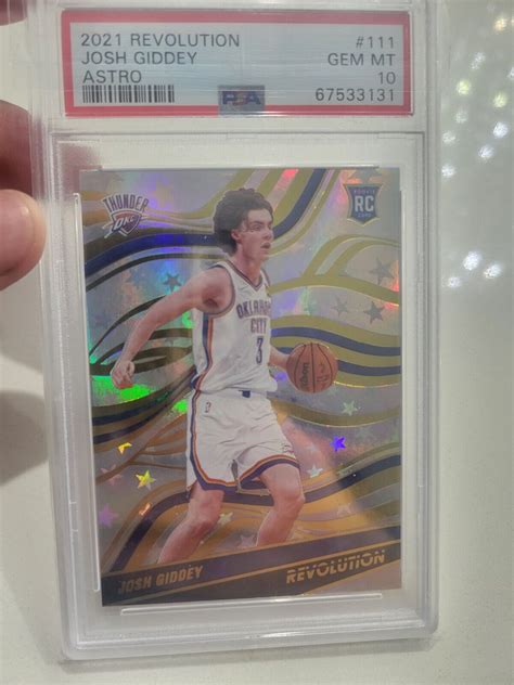 Josh Giddeyrookie Panini Revolution Psa Okc Thunder Ebay