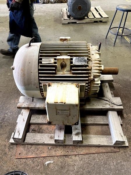 100 HP 1800 RPM General Electric Frame 405T TEFC 460 Volts For Sale