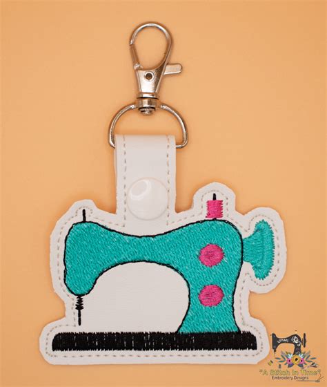 Ith Sewing Machine Key Fob A Stitch In Time Embroidery Designs