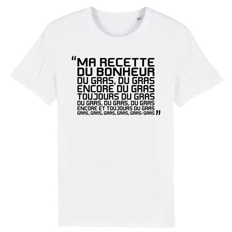 T Shirt Kaamelott Karadoc La Recette Du Bonheur Pour Homme La