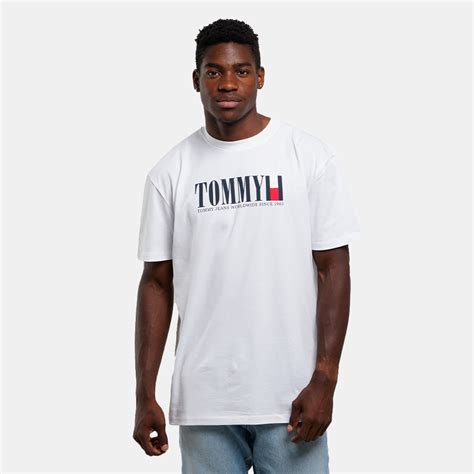 Tommy Jeans Tjm Reg Dna Flag Tee Ext White Dm0dm18533 Ybr