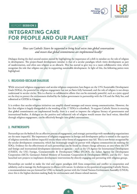 Environment Policy 2023 Uisg Advocacy