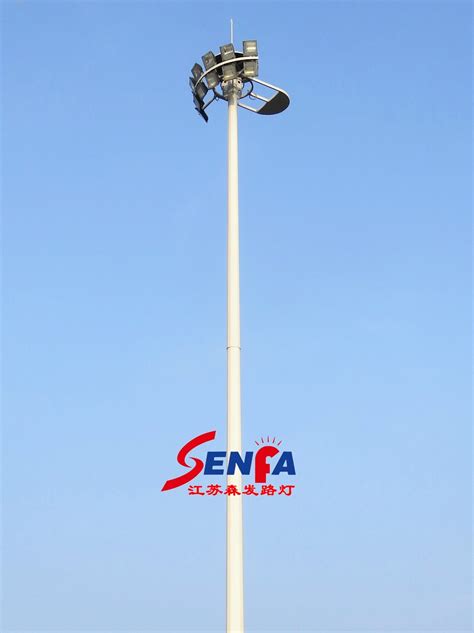 Golf Course Hot Dip Galvanized High Mast Flood Lighting Poles In China