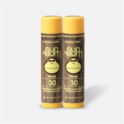 Fsa Eligible Sun Bum Lip Balm Spf 30 Mango 15 Oz 2 Pack Fsa Store