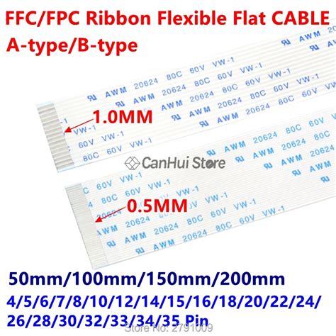 Cable Plano Flexible De Cinta Ffc Fpc Mm Mm Tipo A