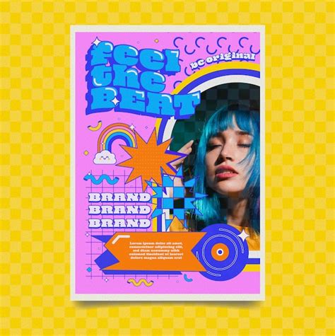 Premium Vector Retro Advertising Poster Design Template
