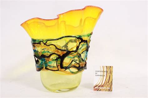 Sergio Costantini Murano Vase With Applications 3 Kg Catawiki