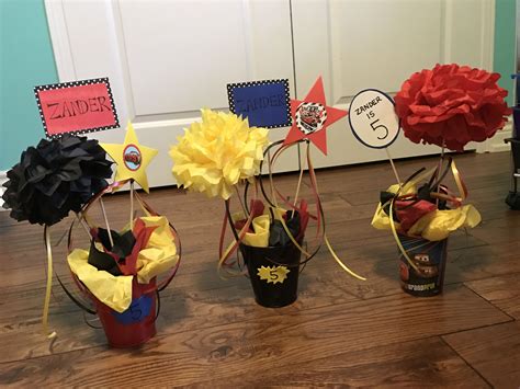 Lightning Mcqueen Centerpieces