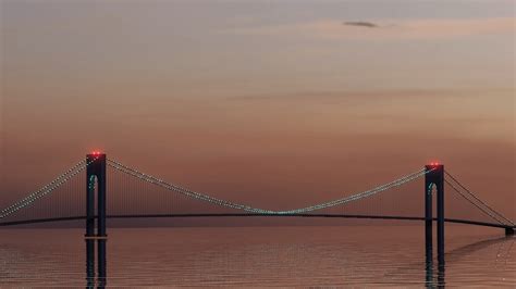 A Suspension Bridge Ive Made Based On The Verrazzano Narrows Bridge