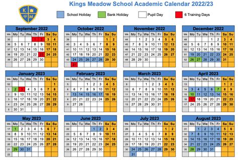 Kings Meadow School - Term Dates Information