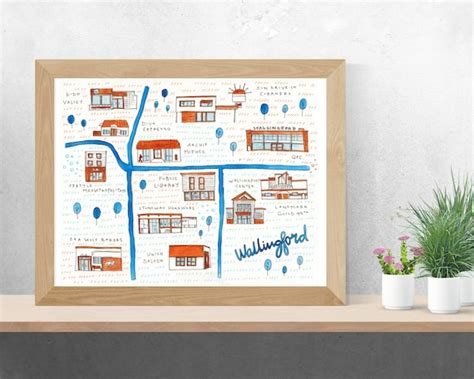 Wallingford Seattle Neighborhood Map Print of Original - Etsy