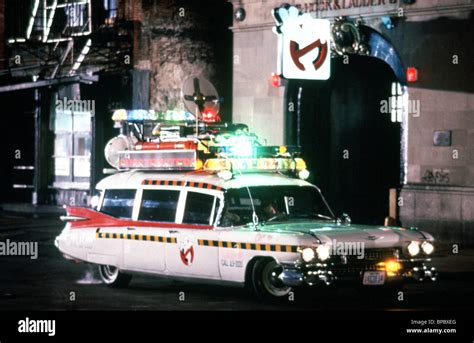 CONVERTED AMBULANCE ECTO1 CAR GHOSTBUSTERS II (1984 Stock Photo ...