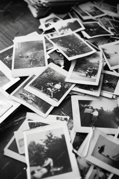 Premium Photo | Collection of Vintage Black and White Photographs a
