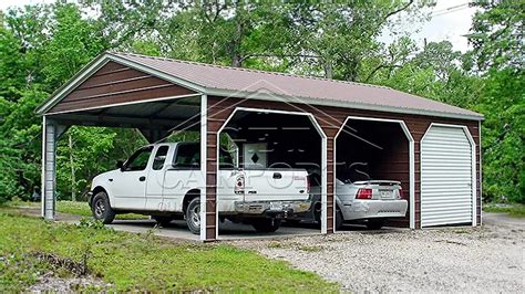 18x35x8 Side Entry A Frame Two Car Carport Get Carports