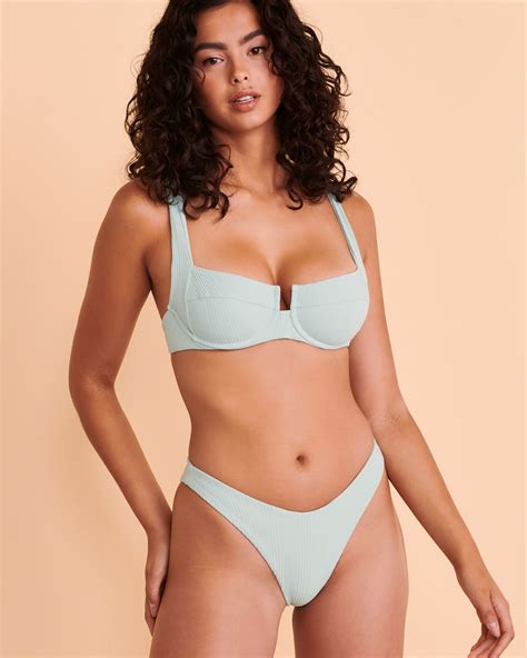 L SPACE Haut De Bikini Plongeant Camellia POINTELLE Bord De Mer