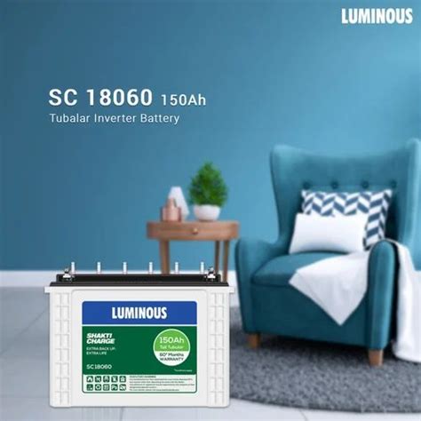 Luminous Shakti Charge Sc Ah Tall Tubular Inverter Battery At