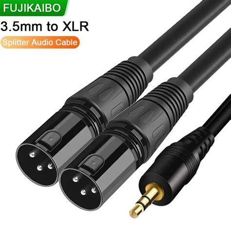 Cable De Audio Jack A XLR De 3 5mm TRS Est Reo Macho A Macho Divisor