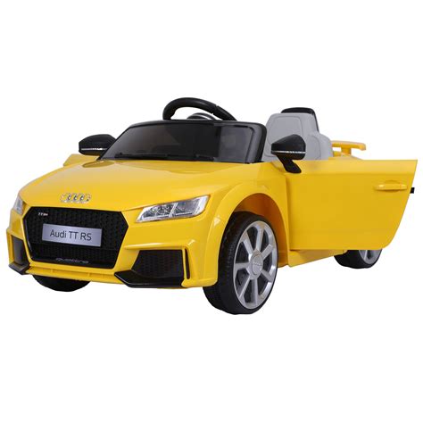 Audi TT RS Voiture Electrique pour Enfant Jaune avec télécommande