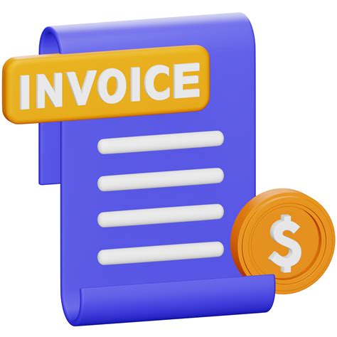 Invoice 3d Rendering Isometric Icon 28114979 PNG