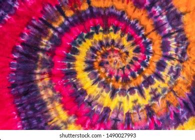 Fashionable Retro Abstract Psychedelic Tie Dye Stock Photo