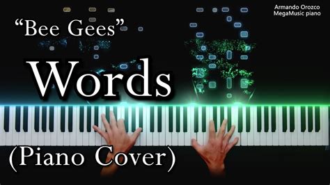 Words Bee Gees Piano Cover Armando Orozco YouTube