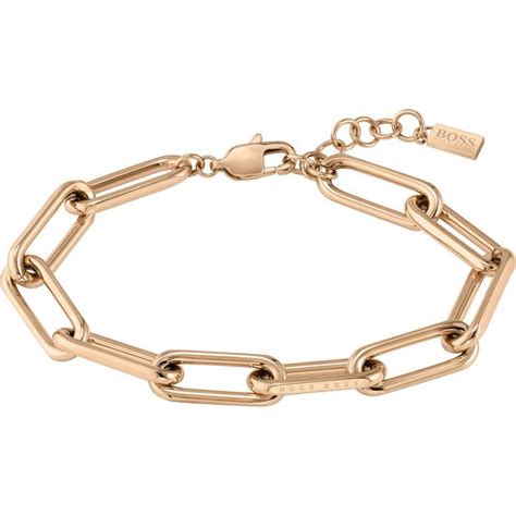 Boss Ladies Boss Tessa Carnation Gold Bracelet Bracelets House Of