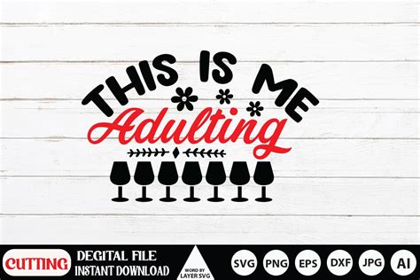 This Is Me Adulting Svg Cut File Graphic By RSvgzone Creative Fabrica