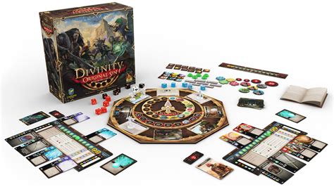 This Divinity: Original Sin board game has so many cards and tokens it's kind of incredible ...