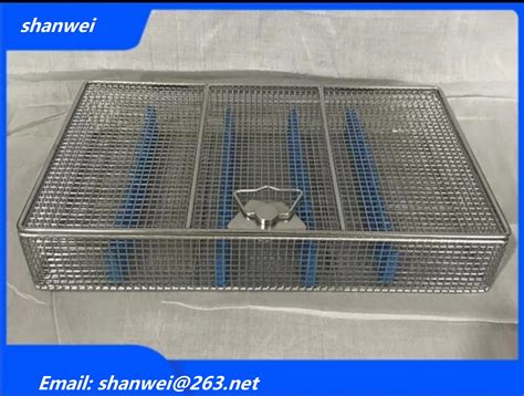 PERFORATED MESH STERILISATION CASSETTE RACK TRAY DENTAL INSTRUMENTS