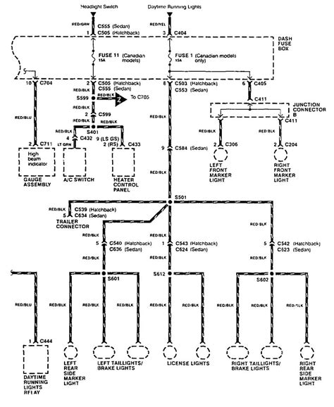 Acura Integra 1990 Wiring Diagrams Fuse Panel Carknowledge