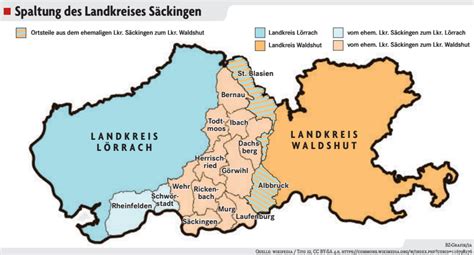 Vor 50 Jahren verschwand der Landkreis Säckingen von der politischen