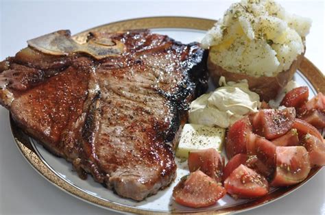 T Bone Steak And Potatoes