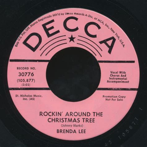 Brenda Lee – Rockin' Around The Christmas Tree (1958, Vinyl) - Discogs