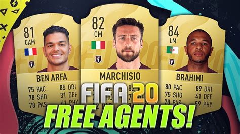 Top 10 Free Agents In Football Right Now Fifa 20 Youtube