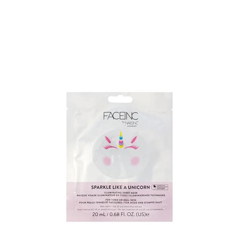 Faceinc Sparkle Like A Unicorn Illuminating Sheet Mask 20 Ml Duty Free Bestvalue