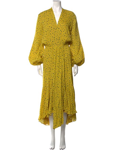 Silvia Tcherassi Polka Dot Print Long Dress Yellow Dresses Clothing Aadrg26662 The Realreal