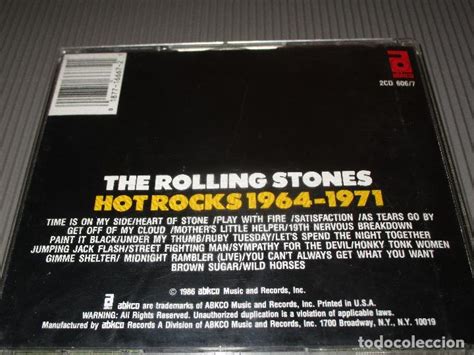 The Rolling Stones Hot Rocks 1964 1971 2 Cd Comprar Cds De Música Rock En Todocoleccion